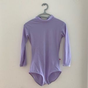 Yumiko Lavender Long Sleeve Leotard